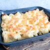 Bloemkoolschotel met gehakt en aardappelpuree