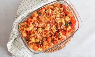 Pasta ovenschotel met kaascrumble