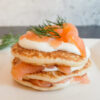 Blini's met gerookte zalm