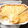 Zelfgemaakt aardappelgratin met room