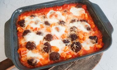 Gnocchi ovenschotel met gehaktballetjes